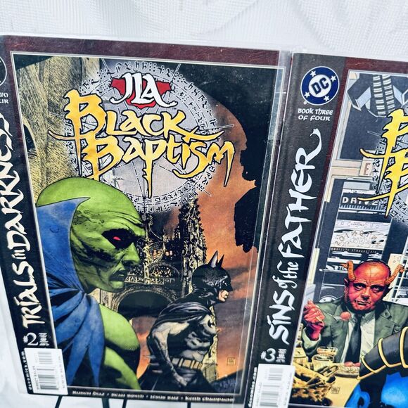 JLA Black Baptism 1-4 & Justice Leagues 1-6 Lot Arkham Aliens Atlantis Amazons - Picture 2 of 9